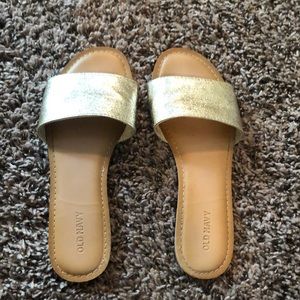 Gold sandals